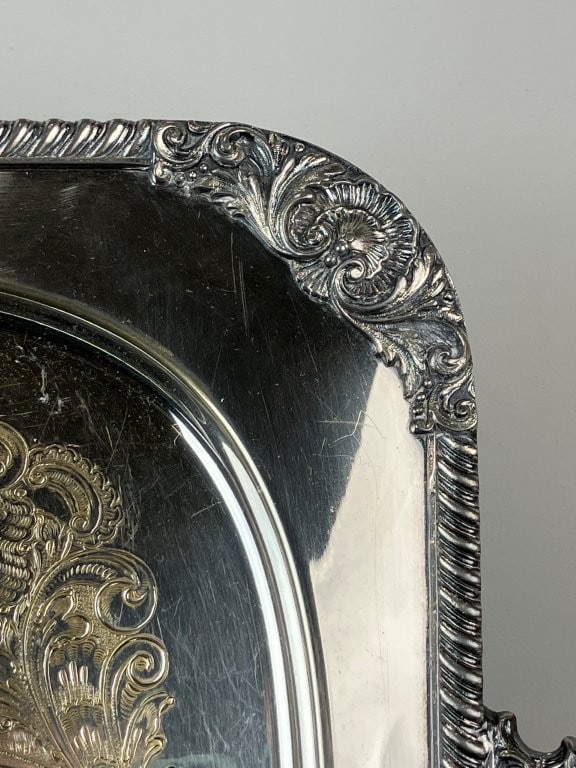 Silverplate Serving Tray - 3