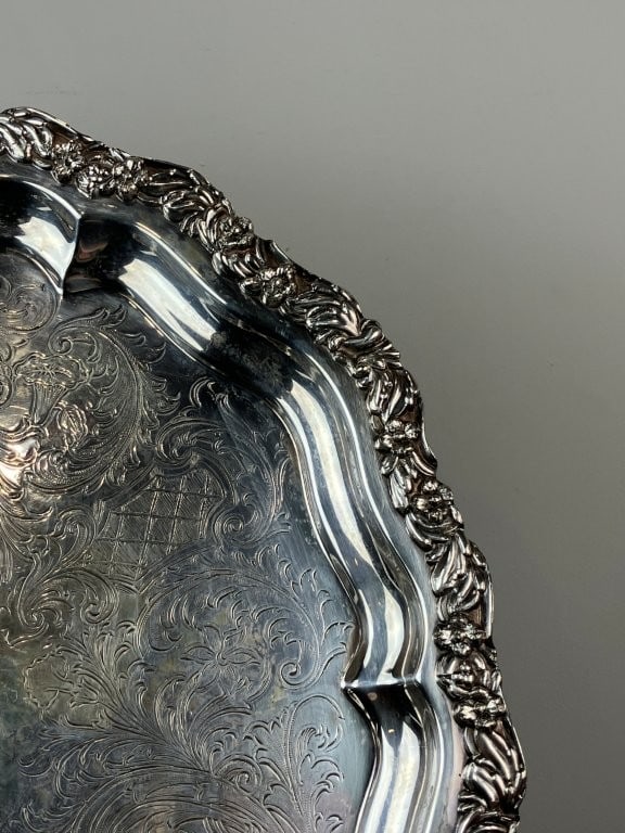 Silverplate Serving Tray - 3