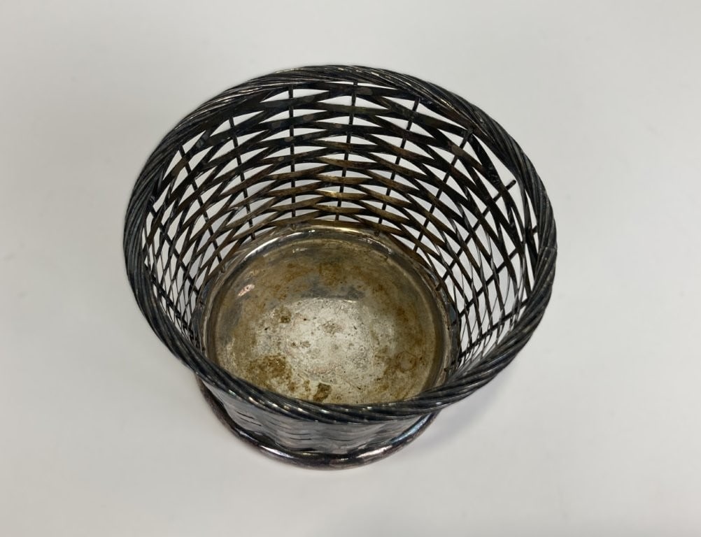 Gorham Silverplate Woven Basket - 2