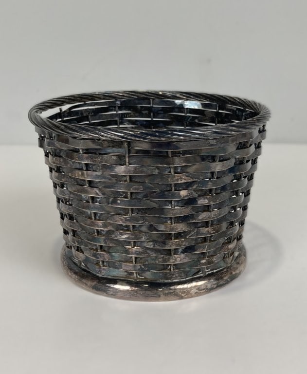 Gorham Silverplate Woven Basket - 3