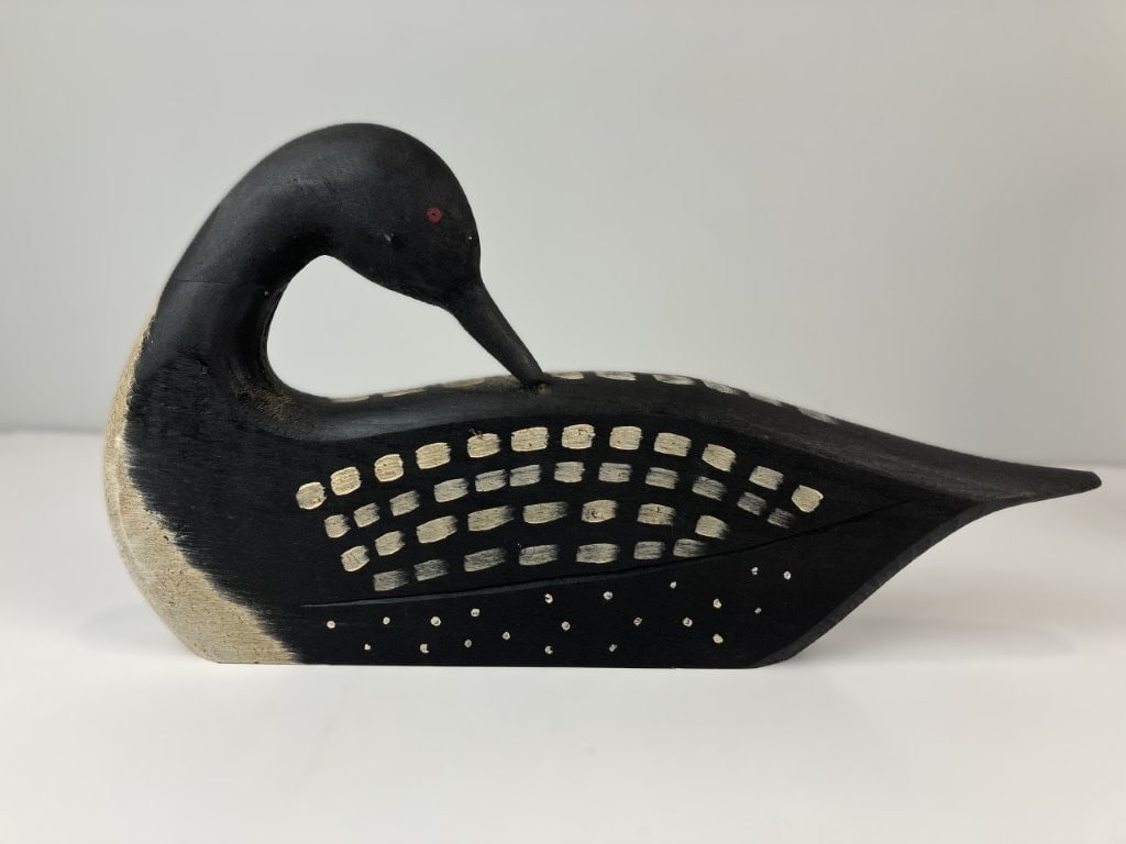 Pair of Minnesota Flats Loon Decoys - 2