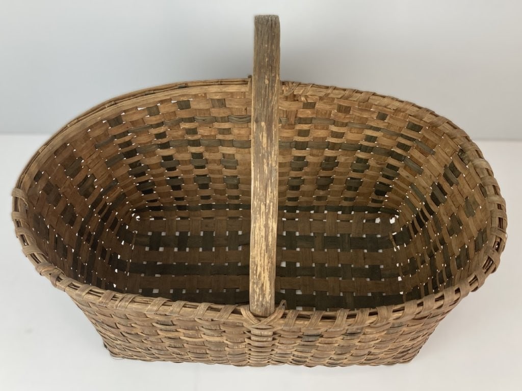 Country Split Oak Gathering Basket - 2