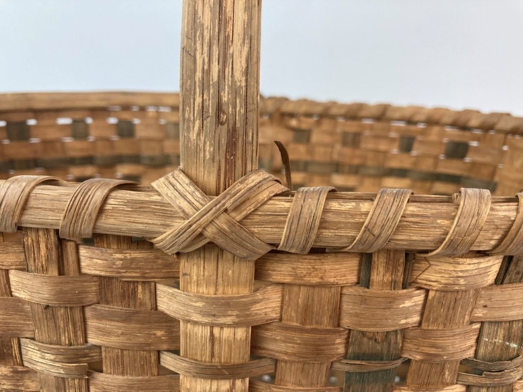 Country Split Oak Gathering Basket - 7