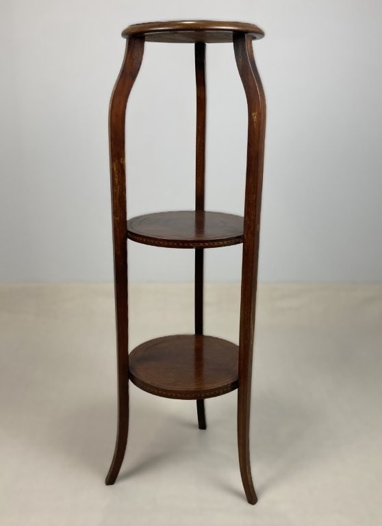 Mahogany Three-Tiered Stand - 5