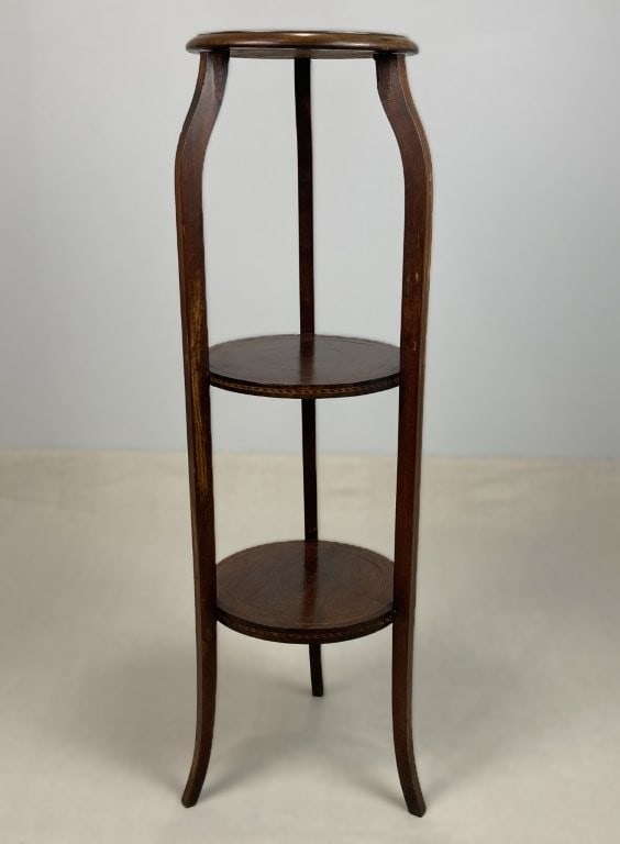 Mahogany Three-Tiered Stand - 8