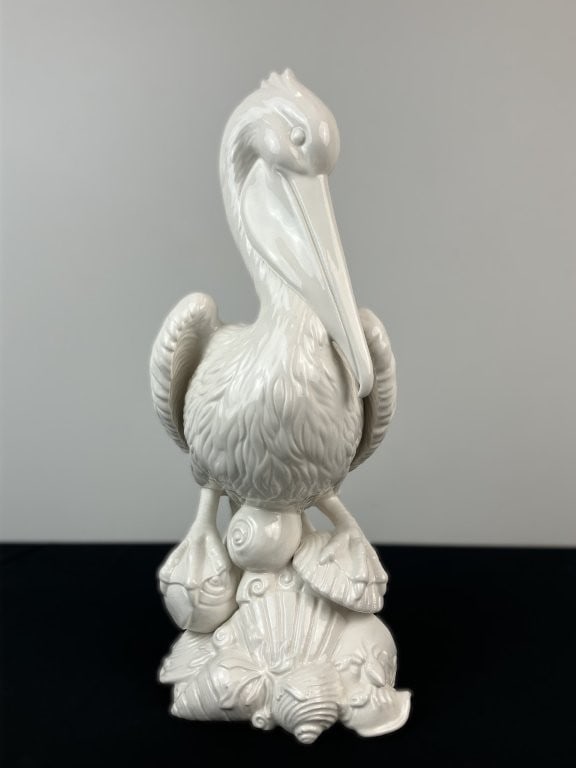 Fitz and Floyd Cape Coral Porcelain Pelican Figurine - 5