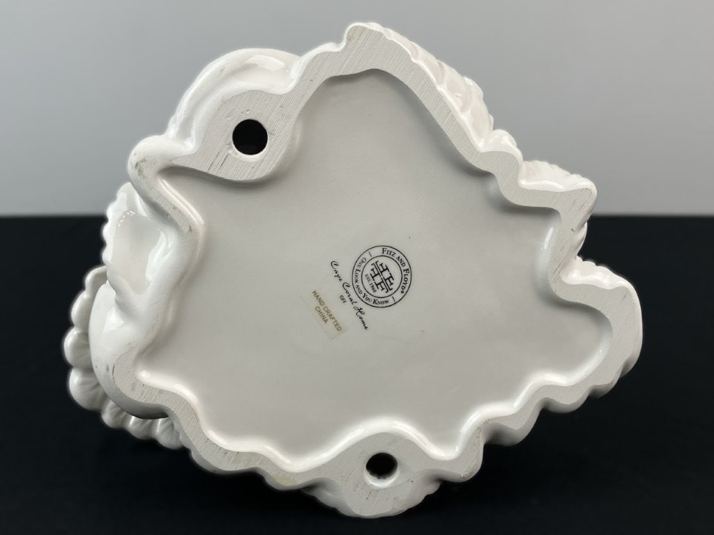 Fitz and Floyd Cape Coral Porcelain Pelican Figurine - 7