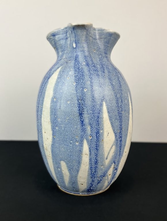 Mid-Century Modern Studio Pottery Drip-Glaze Pitcher - 6