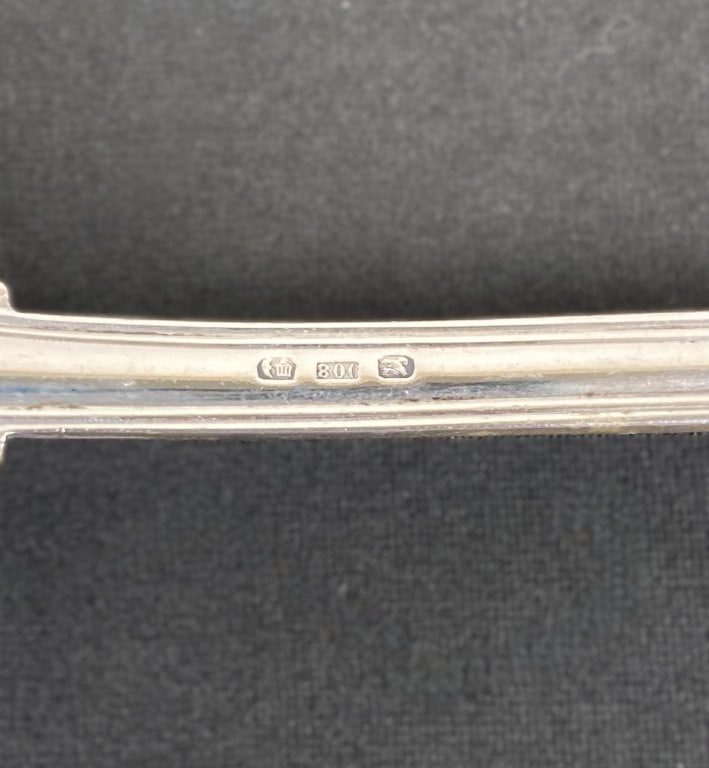 German Karl Kaltenbach & Söhne 800 Fine Silver Serving Spoon - 3