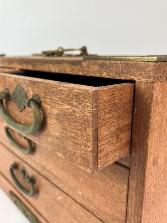 Japanese Tansu Jewelry Chest - 3