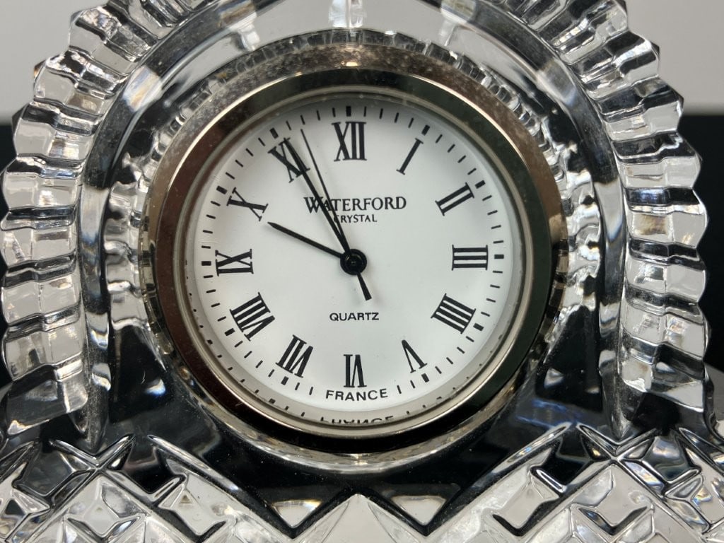 Waterford Cut Crystal Mantel Clock - 2