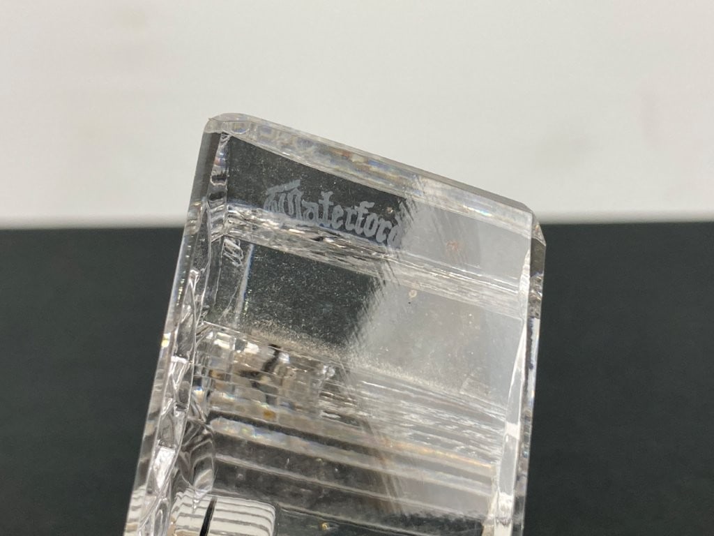 Waterford Cut Crystal Mantel Clock - 9