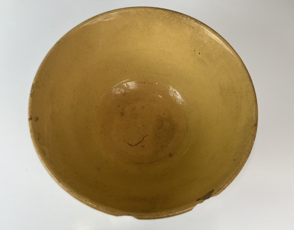 19th-Century Yellow Ware Bowl, Cutting Board, and Mason Jar - 10