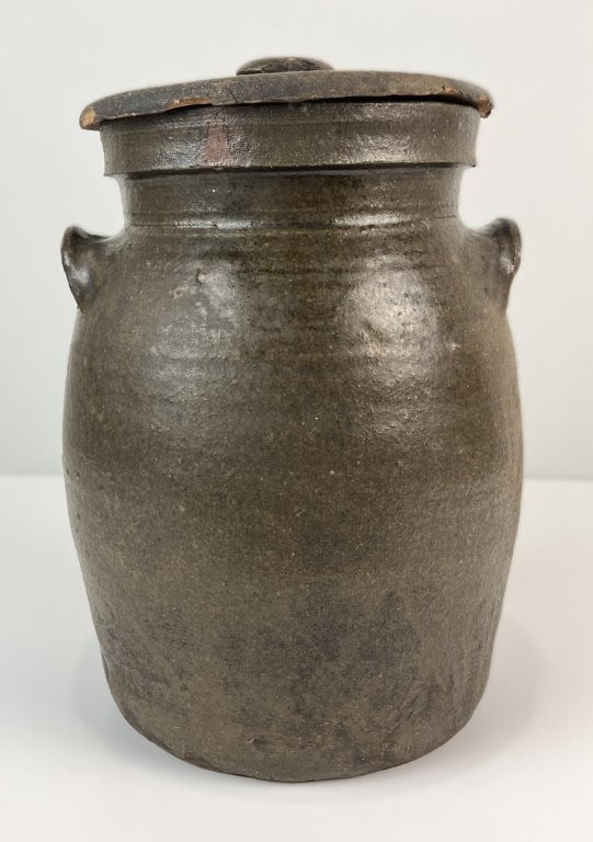 Southern Alkaline-Glazed Stoneware Crock - 7