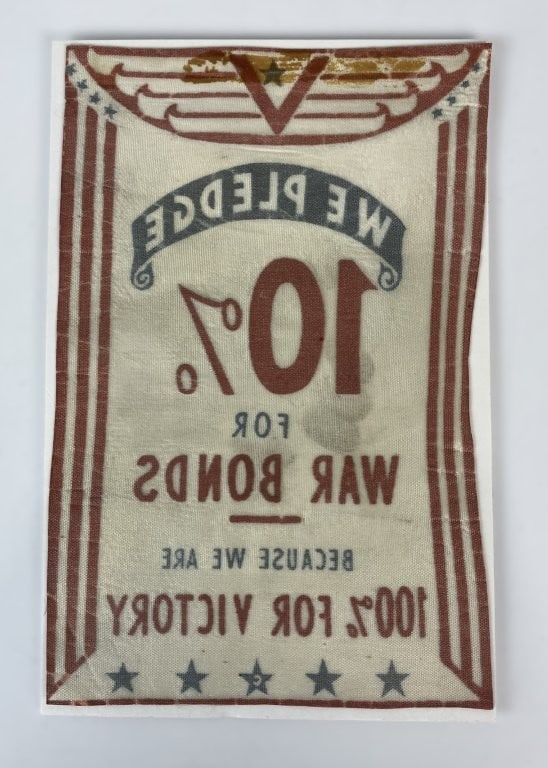 World War II Patriotic War Bonds Display Sign - 2