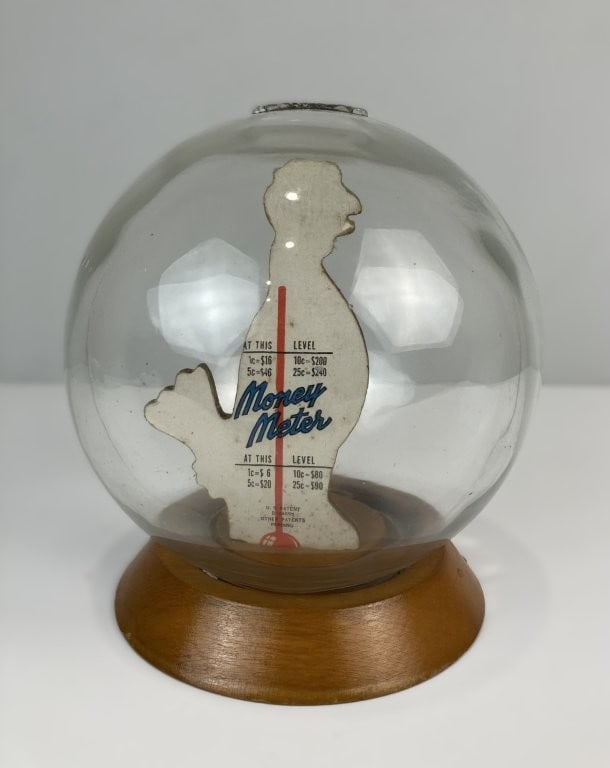 Mid-Century Modern Glass Chicken Feed Bubble Bank - 3