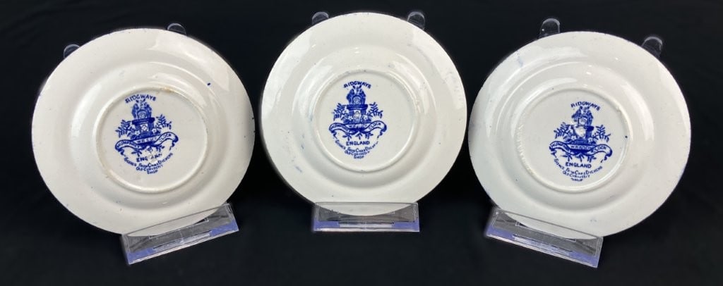 Humphreys Clock Transferware Childrens Plates - 3