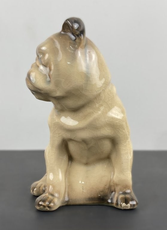 Painted Ceramic Dog Figures - 8