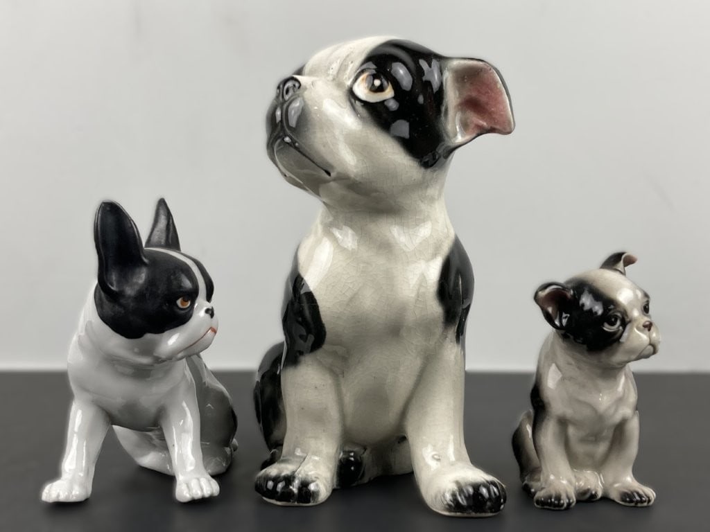 Porcelain French Bulldog and Boston Terrier Figures - 2