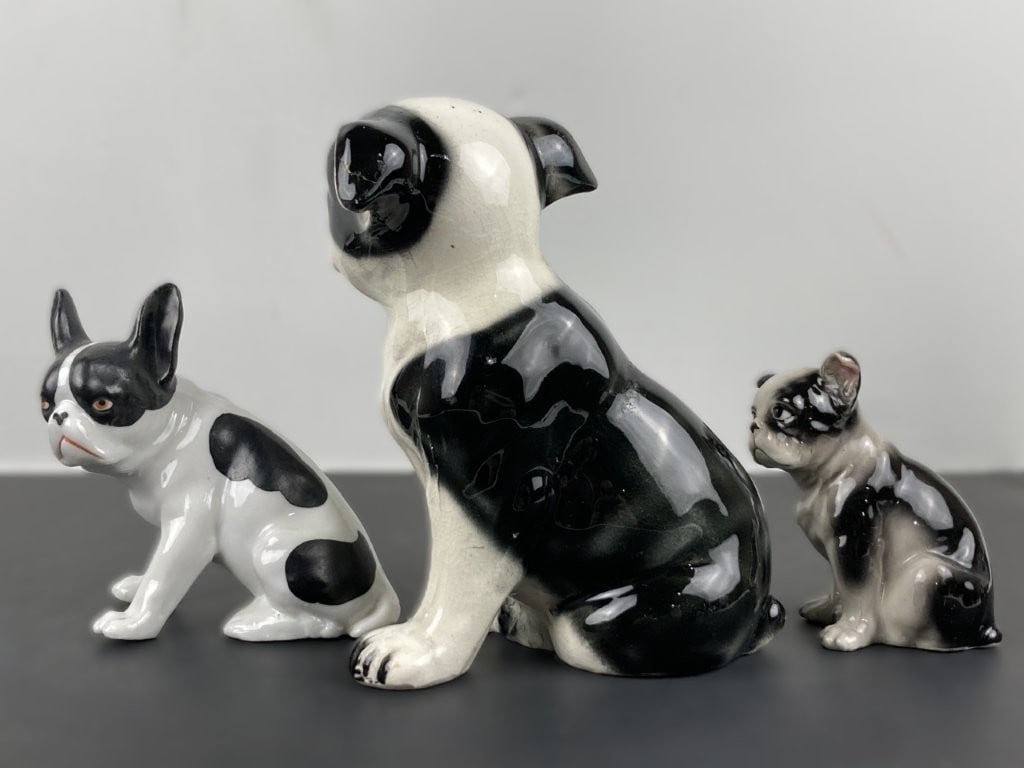 Porcelain French Bulldog and Boston Terrier Figures - 3