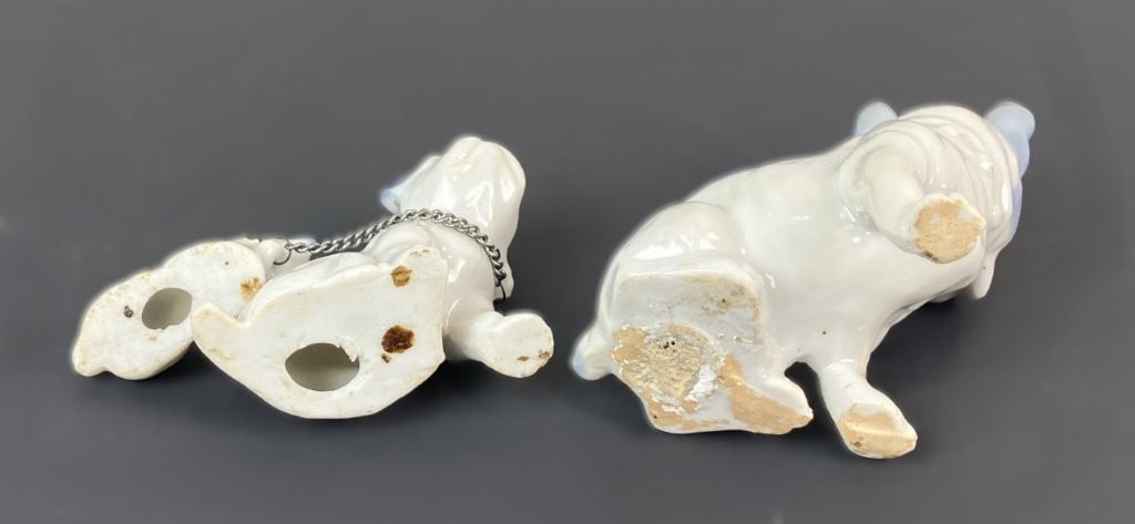 Mid-Century Modern Japanese Porcelain Bulldog Figurines - 7