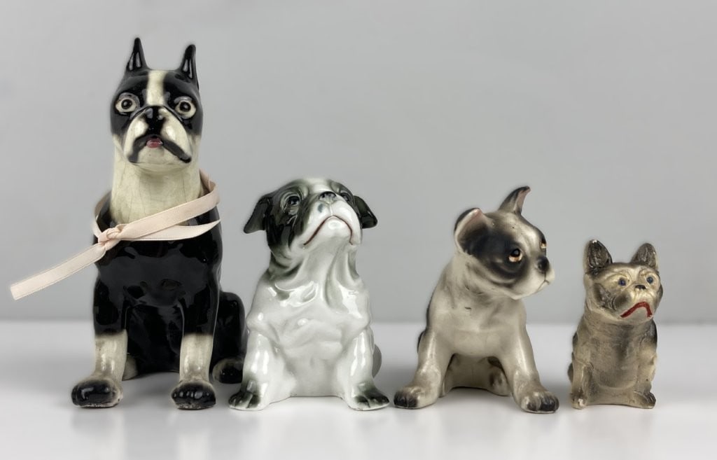 Ceramic and Porcelain French Bulldog Figures - 2