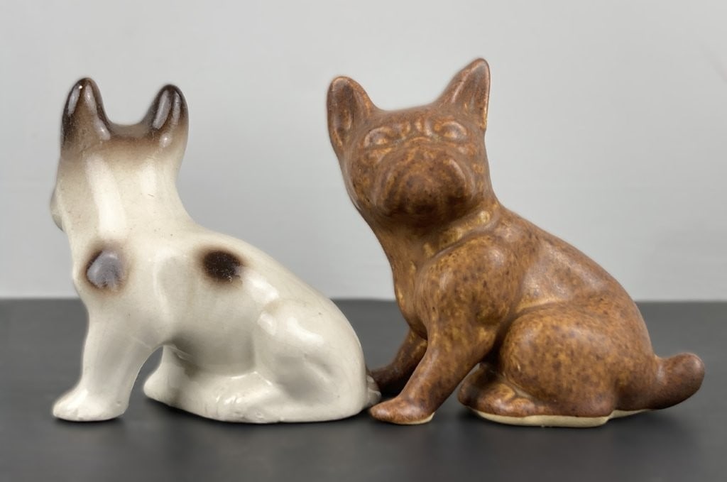 Ceramic and Porcelain French Bulldog Figures - 3