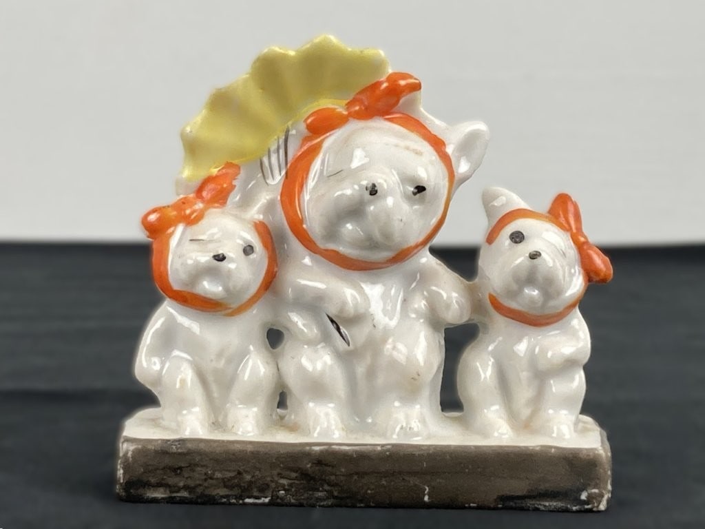 Japanese Porcelain Dog Figures Including Lefton - 7