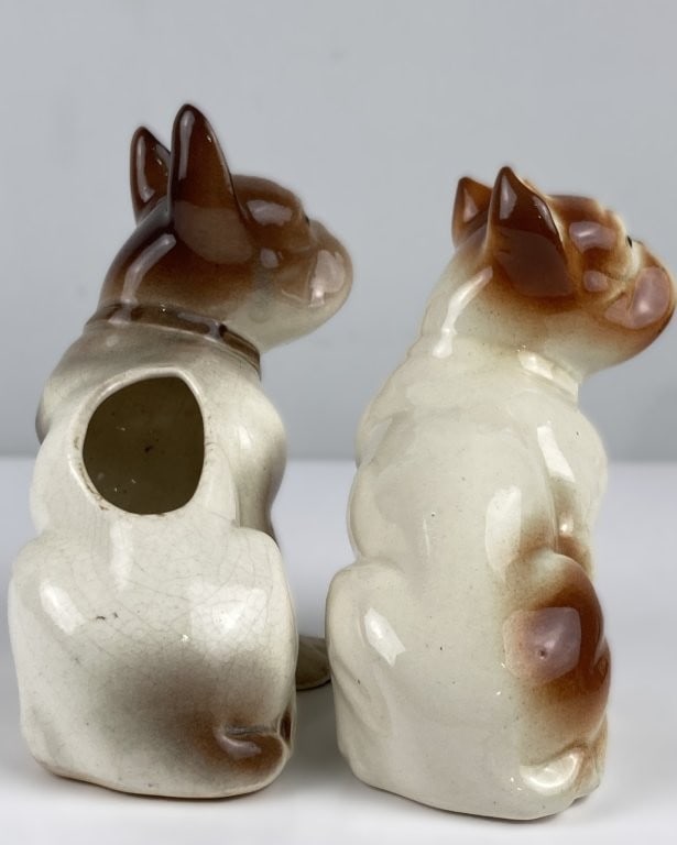 Porcelain French and English Bulldog Figures - 4