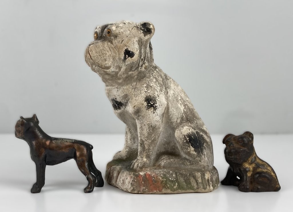 Cast Dog Figures - 3