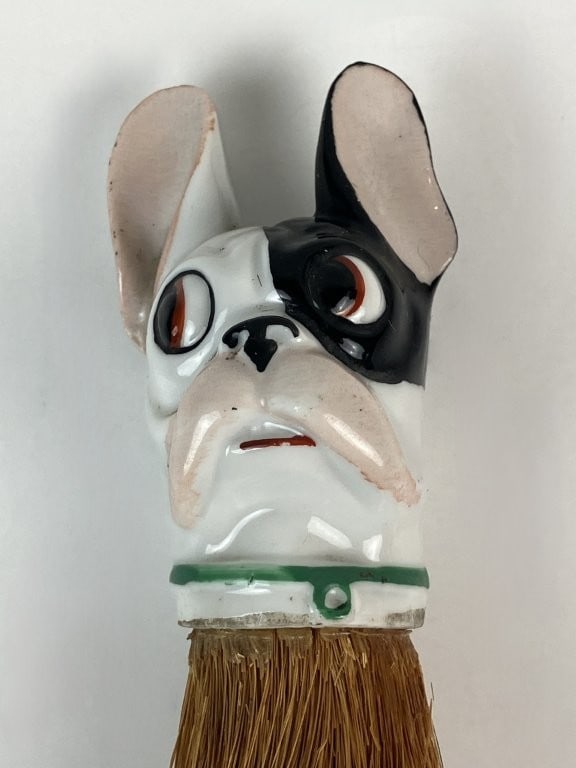 German Boston Terrier Porcelain Clothes Brush - 2