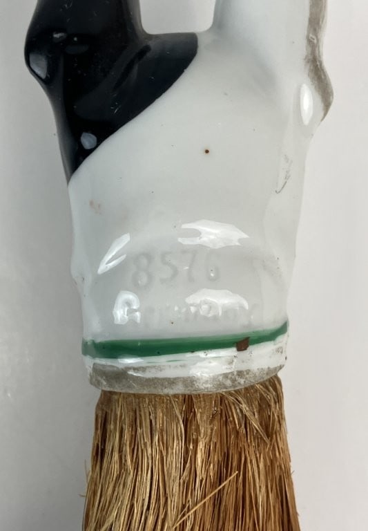 German Boston Terrier Porcelain Clothes Brush - 4