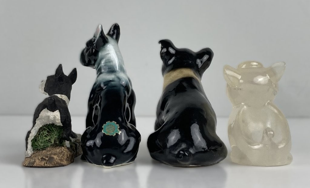 Assortment of Boston Terrier Figures Including Mortens Studio - 4