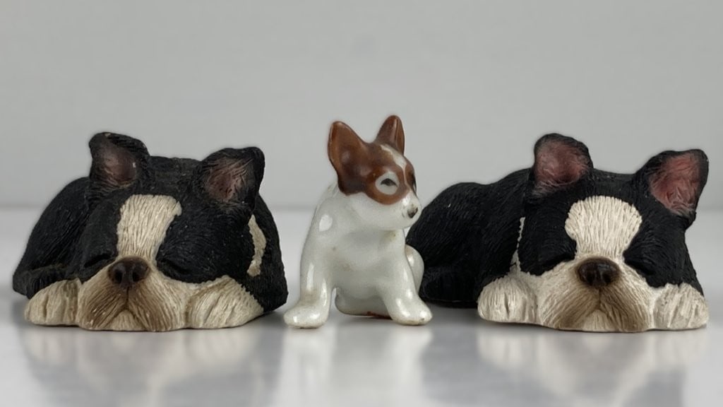 Assortment of Boston Terrier Figures Including Mortens Studio - 7