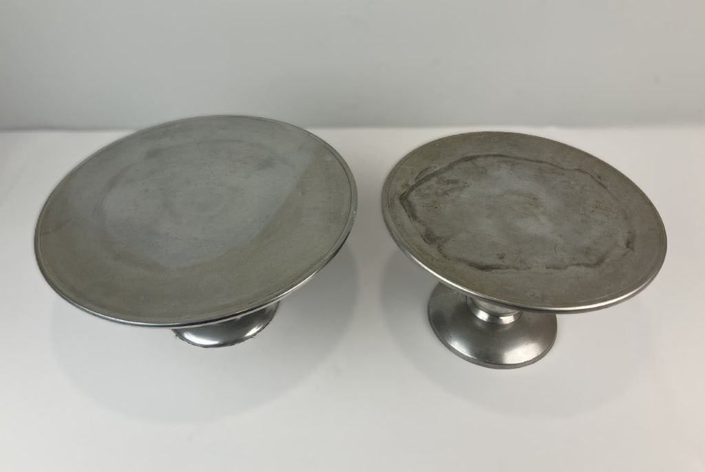 Pair of Pewter Cake Stands - 2