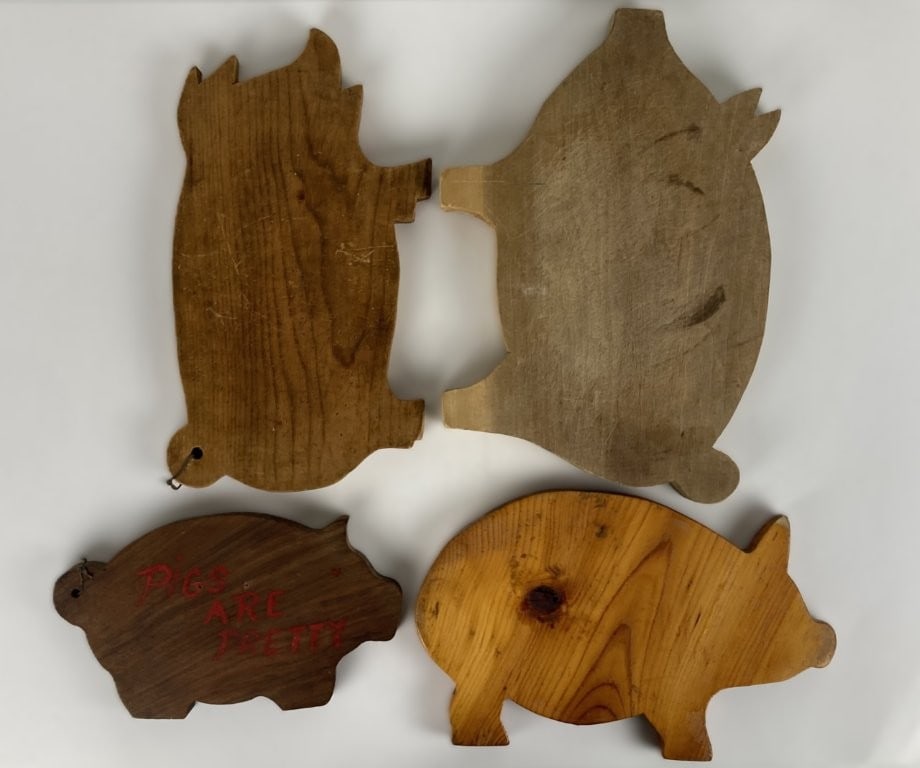 Folk Art Pig Cutting Boards - 2