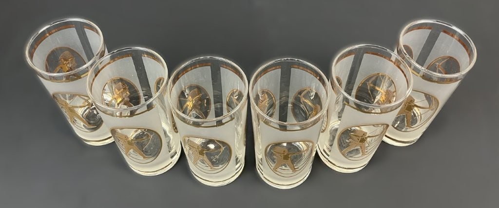 Mid-Century Modern Native American Libbey Glasses - 2