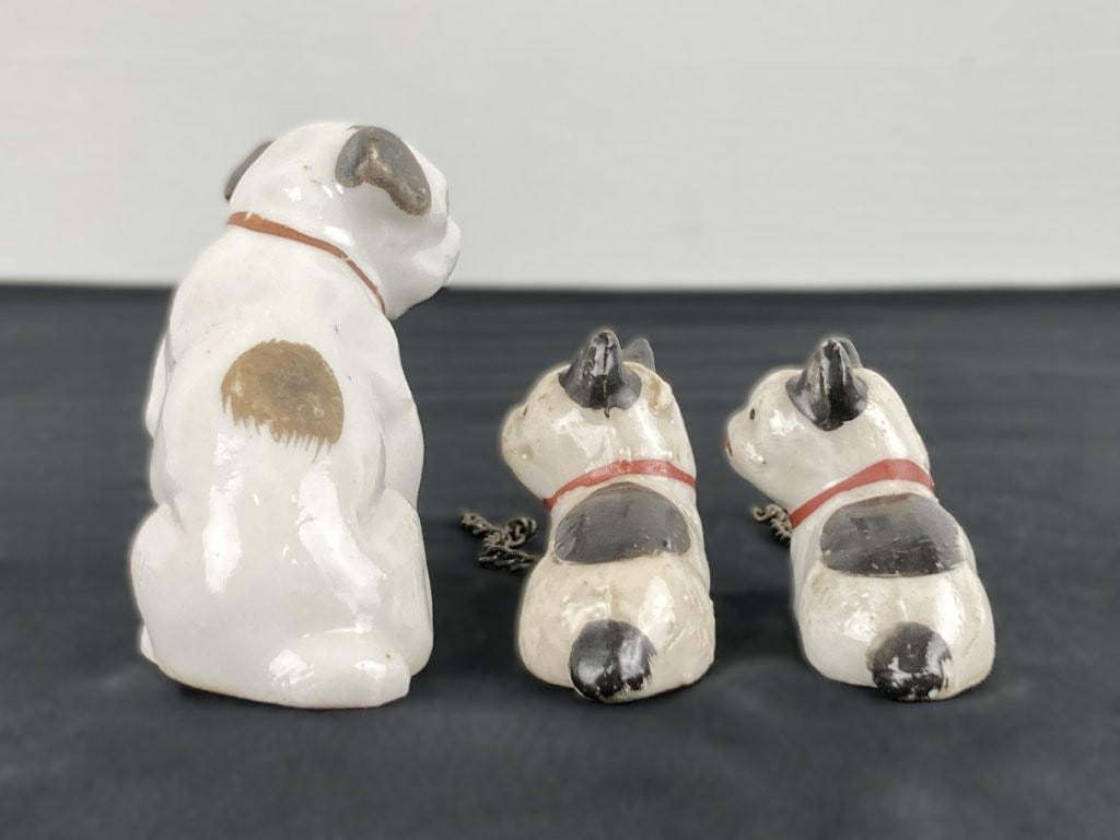 Japanese Porcelain Boston Terrier Figures - 4