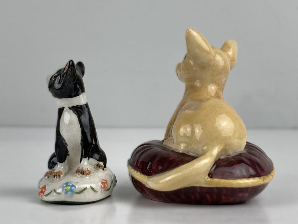 English Porcelain Dog Figures - 2