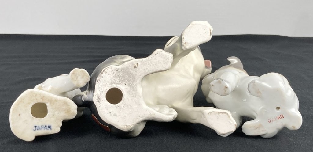Japanese Porcelain Dog Figures Including Lefton - 7