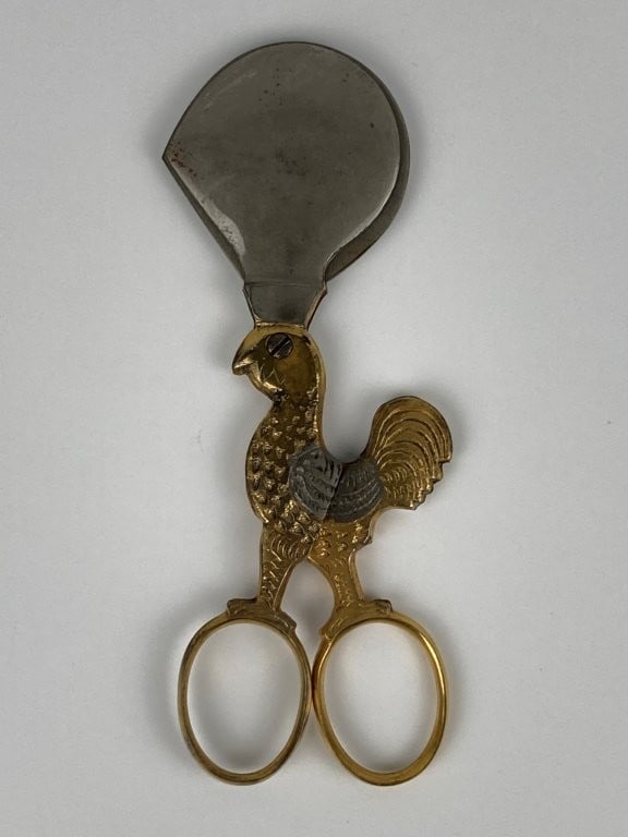 Gold and Silver Plated German Rooster Egg Topper - 3