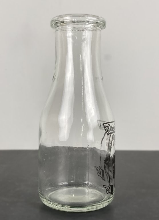 Erwin Dairies Black Americana Milk Bottle - 2