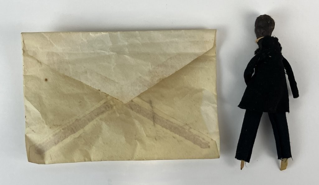Early Black Americana Folk Art Doll - 4