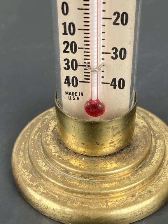 Conant Custom Brass Tabletop Thermometer - 2