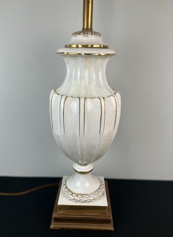 Italian Gilt-Decorated Porcelain Table Lamp - 2