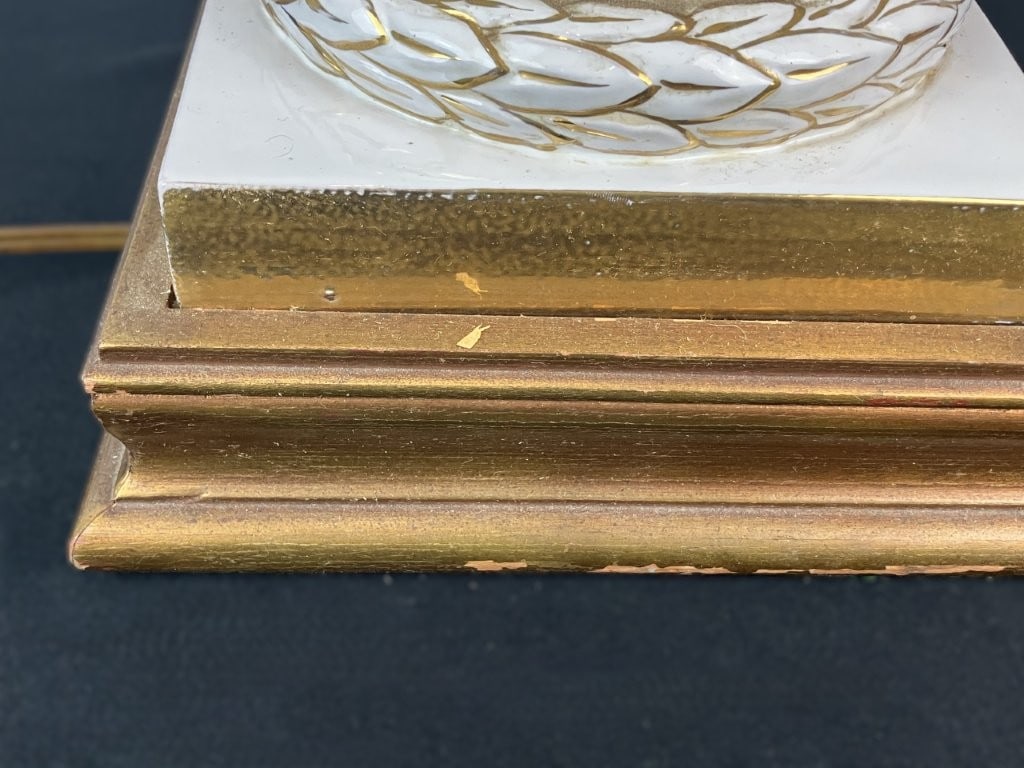 Italian Gilt-Decorated Porcelain Table Lamp - 4