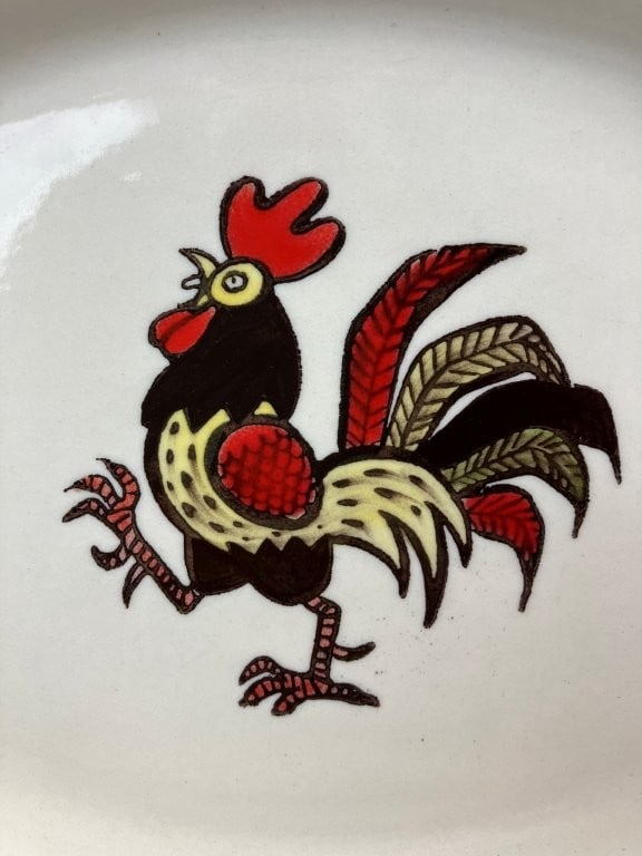 Red Rooster Metlox Poppy Trail Plates - 2