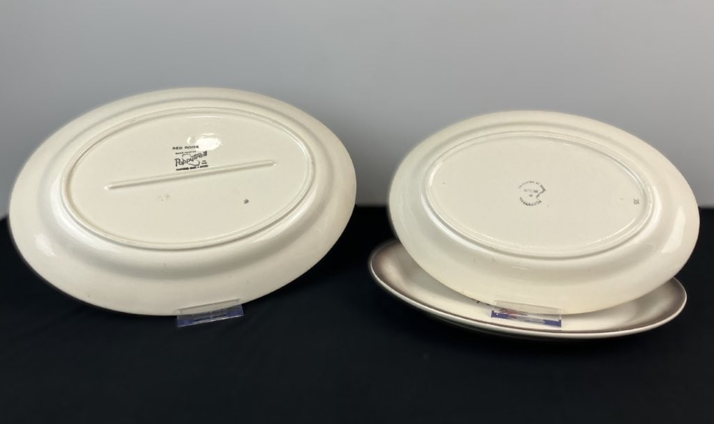 Red Rooster Metlox Poppy Trail Plates - 3