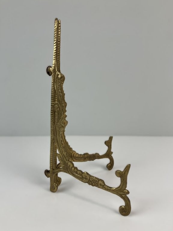 Cast Brass Tabletop Picture Easel - 4
