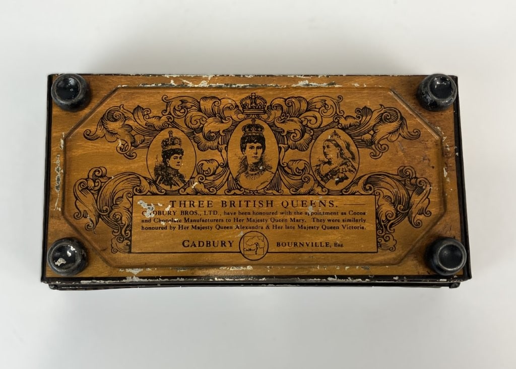 1920s Cadbury Chocolate Commemorative Tin Box - 9